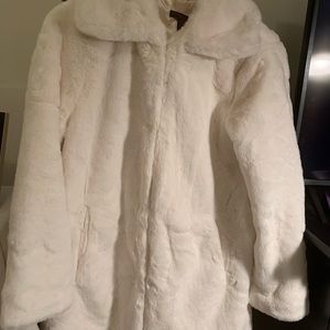 CHRISTIAN SIRRIANO Faux fur, creamy white super warm jacket